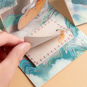 HengXin <b>Sticky</b> <b>Note</b> Paper Pad Stationery Chinese Style School Supplies Elegant Memo Pad Creative - Product Image 5
