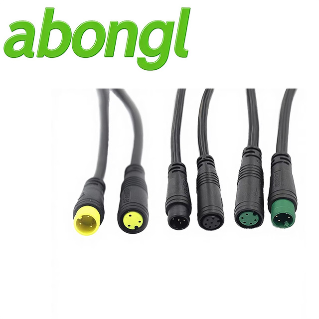 Waterproof 2P Brass Contact PC Housing IP65 12V 10A Adapter Wiring Harness Cable for Ebike Motorcycle