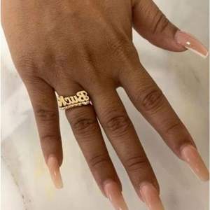 2021 nuovo <span class=keywords><strong>nome</strong></span> personalizzato Hip Hop 3D lettera anello personalizzato <span class=keywords><strong>uomo</strong></span> donna oro placcato Punk anello gioielli regalo - Product Image 4