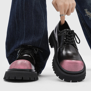 Nouvelle Arrivée 2026 – Chaussures Derby Homme à Lacets, Style Britannique, Confortables et Élégantes, à Semelle Épaisse Rehaussante pour Grandes Tailles - Product Image 2