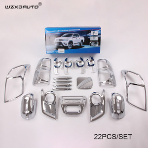 WZXDAUTO Accessoires Coques de rétroviseurs latéraux avec LED 2 pièces ABS Chrome pour Vigo 2012 Accessoires extérieurs - Product Image 4