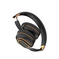 Casque pliable Bloutooth Brown Office Deep Heavy Extra Bass BT 5.0 casque bleu sans fil avec carte Tf