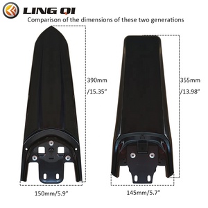 Garde-boue arrière allongé LINGQI de deuxième génération compatible avec Sur Ron Light X et S. Garde-boue de protection optimisé pour Surron. - Product Image 2