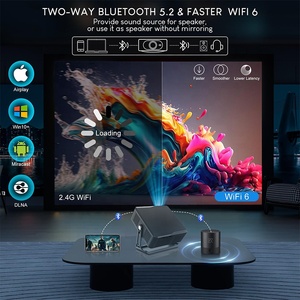 T7 프로젝터 LCD 안드로이드 13.0 Allwiner H713 자동 포커스 자동 키스톤 듀얼 밴드 WiFi6 + BT5.0 스피커 4K 스마트 프로젝터 - Product Image 3