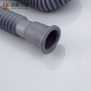 Manguera de desagüe extensible Chenlu de 84.5 mm, curvada, con conexión por compresión, fácil instalación para lavabos y fregaderos - Product Image 4