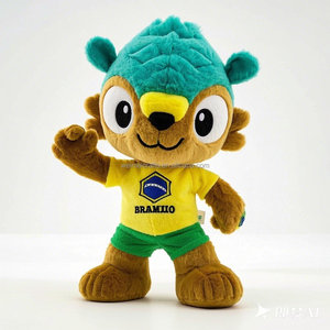 Único 2026 World Football Team Mascotes Tailor-Made Plush Toys Personalização