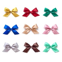 Fabrication directe de boîtes cadeaux en satin avec logo personnalisé Différents styles Rubans sérigraphiés Nœuds Fils