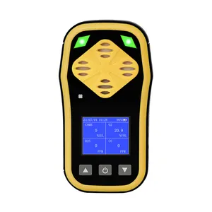 Portable CO H2S O2 Ex(LEL) 4 Monitor Gas, 4 detektor Gas dan analisis Gas tahan ledakan