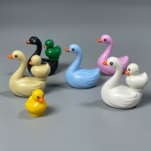 Bloques de construcción de partículas pequeñas MOC, animales, <span class=keywords><strong>cisne</strong></span>, pato, ganso, pollito, juguetes de plástico - Product Image 2