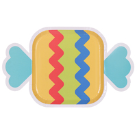 Assiettes en papier découpées de 9 pouces, imprimées 4 couleurs, motifs œuf, lapin, bonbon, avec logo personnalisé, pour Pâques, décoratives, pour fêtes et événements, vaisselle de table
