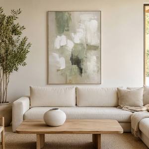 Stampa su Tela Astratta Direttamente dalla Fabbrica con <span class=keywords><strong>Arte</strong></span> Murale Verde Morbido Dipinta a Mano Pronta da Appendere per Decorazione Casa e Galleria - Product Image 6