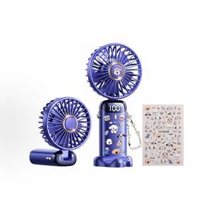 Portable Durable Handheld Fan, Foldable Turbo Wind Ice Cooling Fan, USB Rechargeable for Desk and Outdoor - Product Image 6
