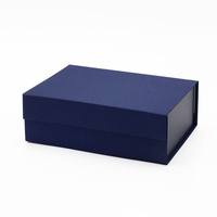 Boîte à rabat magnétique en gros, boîte cadeau pliable magnétique rouge
