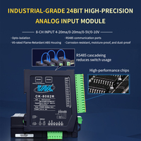 Módulo de adquisición de entrada analógica de 8 canales y 24 bits 4-20MA RS485 Interfaz de entrada digital de red Ethernet/IP de E/S remota para entrada