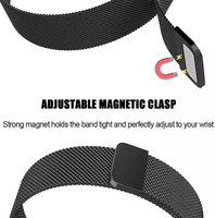 Tali gelang pengganti magnetik, ikat gelang Stainless Steel untuk Garmin Vivoactive 5 Venu 2 Plus / Sq Forerunner 245