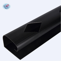 Goulotte de câblage PVC semi-circulaire coulissante sur mesure pour plancher