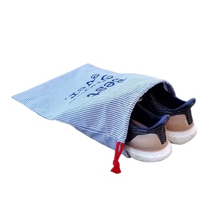 Sac à chaussures en coton écologique naturel de luxe de haute qualité avec cordon de serrage en promotion - Product Image 1