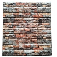 Panneaux de papier peint 3D brique autocollant mural en mousse PE brique artificielle pour mur