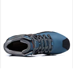 Botas de Invierno <span class=keywords><strong>Impermeables</strong></span> con Cordones, Forro de Piel Auténtica y Suela de PU, Zapatos de Senderismo Cálidos - Product Image 2