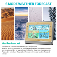 Nouvelle station météo numérique sans fil intérieure/extérieure, horloge domestique avec thermomètre et hygromètre, prévisions météo couleur