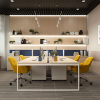 Rénovation de bureaux commerciaux, design d'intérieur, rendu 3D, aménagement clé en main, solution de planification d'espace personnalisée