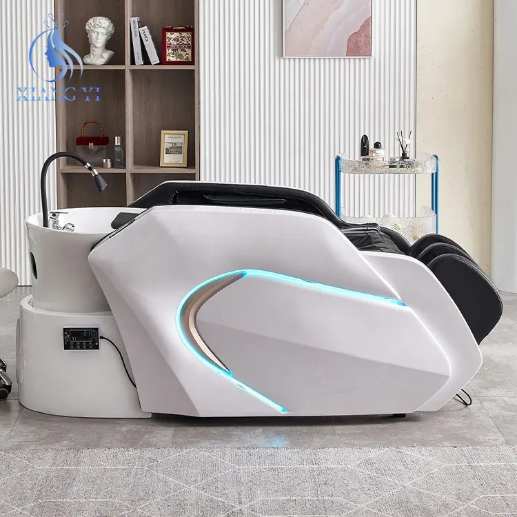 Beauty Hair Salon Furniture Head Spa Electric Massage Table Shampoo Bed