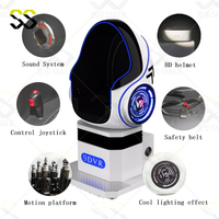 Simulador de películas de juegos VR 9D Mental, silla de huevo de realidad Virtual, máquina de juegos de cine, montaña rusa de juegos VR 9d a la venta