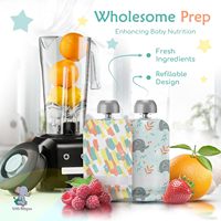 Happy Tot Organische Fase 4 Babyvoeding 4 Ounce Glutenvrije Veganistische Snackzakjes Super Buiken Fruit Vegetarische Puree Bananenspinazie