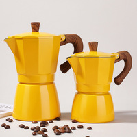 Cafetière Moka Italienne Jaune pour la Maison – Design Classique
