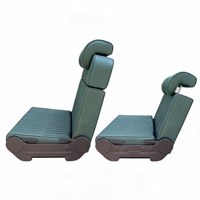 Siège banquette réversible OEM 2 places orientable vers l'avant et vers l'arrière pour conversion de fourgon Mercedes Sprinter Ford Transit