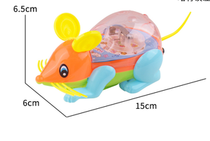 Ratón luminoso con cordón para tirar, ratón luminoso de arcoíris, juguete educativo para niños, juguete pequeño de regalo al por mayor - Product Image 3
