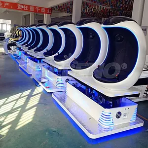 9D VR Game Machine Double Players Egg Chair For Shopping Malls And Adventure Parks