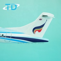 Modèle d'avion en résine et métal Bangkok Air ATR-72-500 1/100 27cm - Marque Tongde - Cadeaux d'affaires