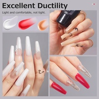 R S Nail Distributor Gel d'extension d'ongles 30g 144 couleurs Poly Acryl Gel Paillettes Camouflage LED Gel dur