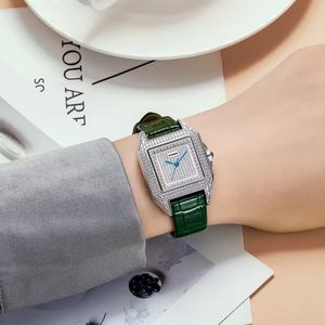 Reloj de Pulsera de Acero Inoxidable con Diamantes de Lujo Estilo Hip Hop, Reloj de Cuarzo con Movimiento Japonés Miyota para Mujer - Product Image 2