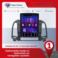 Caméra de voiture Android pour Hyundai Santa Fe 2 2006 - 2012 Navigation GPS Écran tactile 9,7 pouces Lecteur DVD Tesla Carplay
