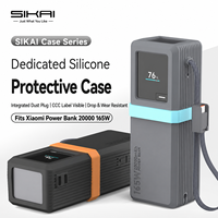 Étui de protection en silicone SIKAI pour batterie externe Xiaomi 165W 20000mAh, résistant aux chocs, anti-rayures, antidérapant