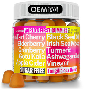 Gomitas de Aceite de Semilla Negra OEM con Miel, Baya del Saúco, Cúrcuma, Ashwagandha y Semilla de Comino Negro para la Salud del Cabello, la Piel y las Articulaciones - Product Image 1