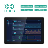 Écran de contrôle industriel tout-en-un IXHUB 10,1 pouces MIMX9352 Linux, intégré, pour commande industrielle, CNC, en aluminium à large bord