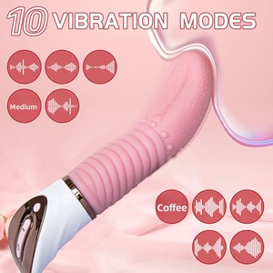 Vibratore Elettrico per Adulti con Lingua Magica Leccante, Massaggiatore Oscillante con Particelle per Stimolazione Femminile, Dispositivo per Masturbazione - Product Image 4