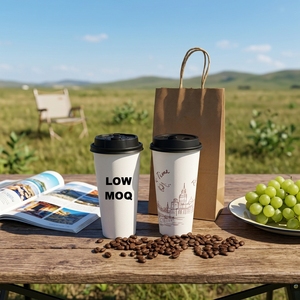Gobelets en papier jetables à paroi simple pour café, de 8 oz à 22 oz, avec couvercles, pour tailles 8 oz, 12 oz, 14 oz, 16 oz, 22 oz, à faible MOQ et prix abordable - Product Image 3