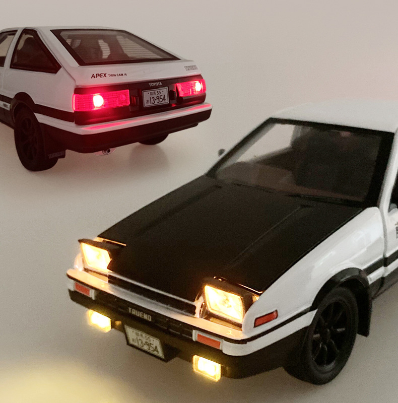 MINIAUTO 1:20トヨタAE86合金ダイキャストスタティックカー