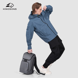 Kingsons <b>Laptop</b> <b>Backpack</b> 20-35L Lightweight Unisex Commuter Bag Solid Color Business Travel <b>Backpack</b> - Product Image 4