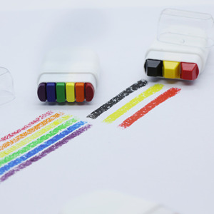 Petit crayon de peinture corporelle 6 couleurs pour le visage, motifs arc-en-ciel, graffiti facial, peinture pour activités de groupe - Product Image 4
