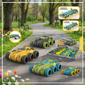 Voiture électrique tout-terrain à six roues inertielles en plastique, résistante aux chutes, pour enfants - Product Image 2