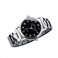 Montres à quartz pour hommes en acier inoxydable, bracelet 38 mm, aiguilles 10 mm, écologiques, pour étudiants et lycéens, vente en gros transfrontalière