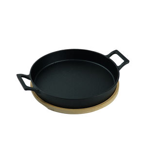 Mini casserole ovale en fonte antiadhésive pré-assaisonnée Plat à <span class=keywords><strong>gratin</strong></span> pour paella Plat de service - Product Image 2