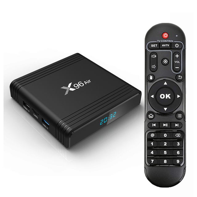 2023 New Arrivals Best Android Tv Box 9.0 X96 Air S905x3 LP DDR4 4GB Play Store App Play Download hd Digital Tv Set Top Box