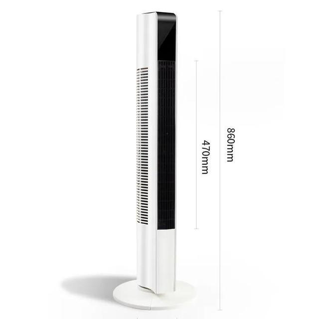 Summer Bladeless Floor Standing Tower Fan Remote Control USB/Electric Powered Quiet Operation Rotating Blades Outdoor