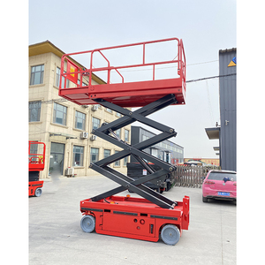 Xe nâng người dạng kéo <span class=keywords><strong>c</strong></span>ắt thủy lự<span class=keywords><strong>c</strong></span> 6M 8M 10M 12M 14M, điện 220V 380V, di động, dùng cho kho hàng - Product Image 4